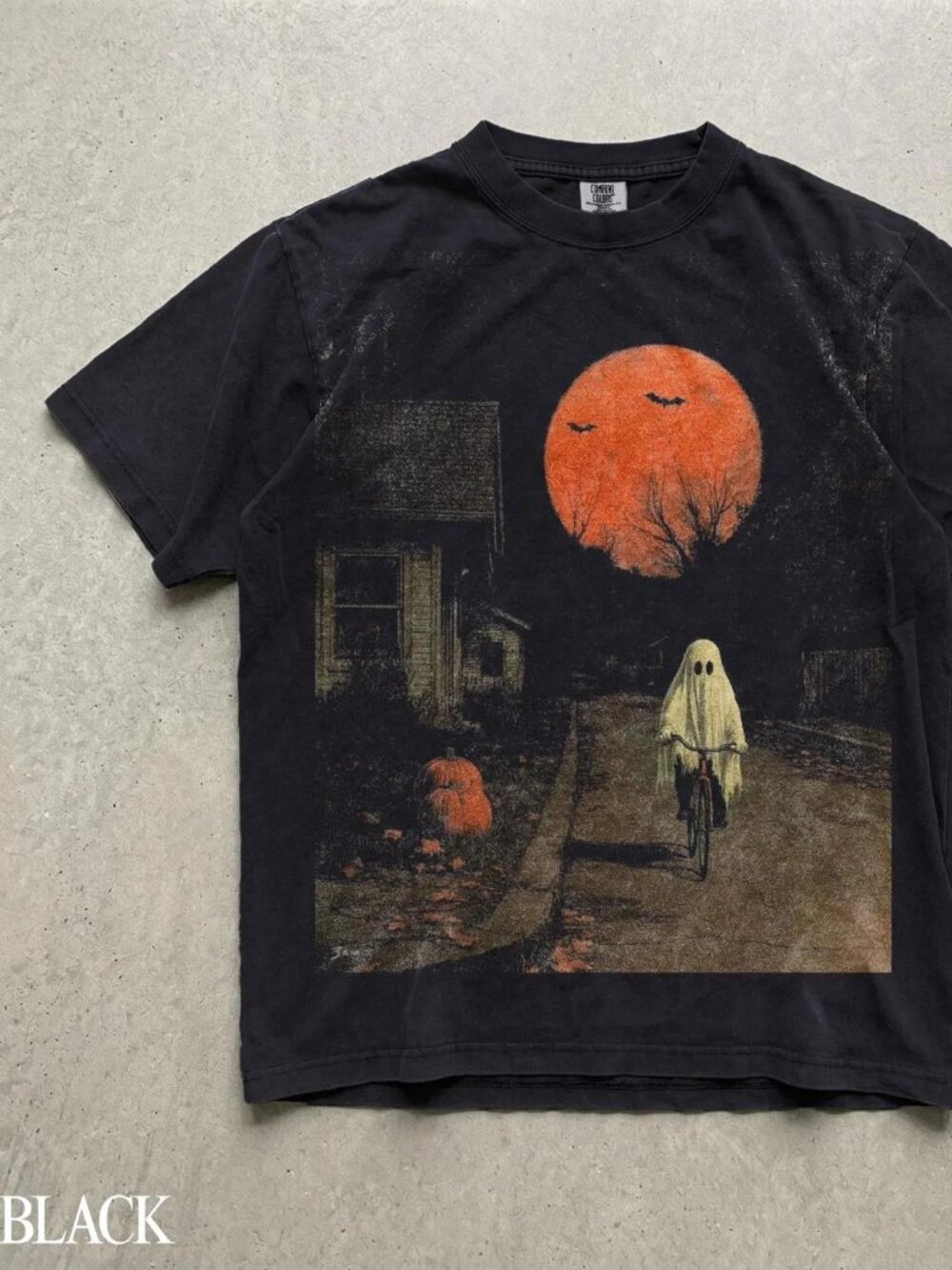 Halloween Ghost T-Shirt, Spooky Ghost Biking Shirt, Gothic Halloween Shirt, Hall